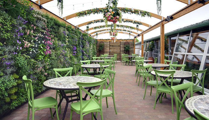 Charlotte's Restaurant interior at In-Excess Fair Oak Garden Centre